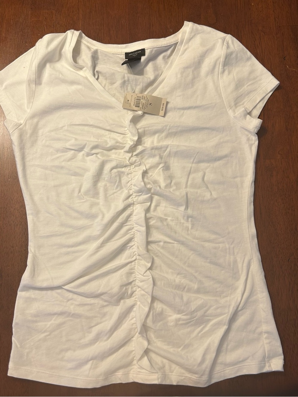 Ann Taylor White T-Shirt | Size S